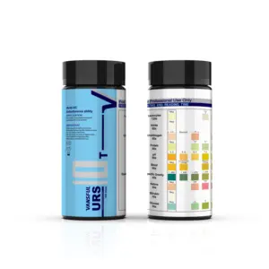 Kit de teste de urina URS-10T para diagnóstico médico com certificação CE ISO, sistema de análise de urina com tiras de urina para vendas