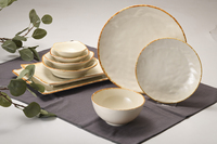 Bol à riz rond en mélamine de 4,5 pouces, style vintage unique, effet four, incassable, vaisselle pour restaurant et maison, vente en gros à prix abordable
