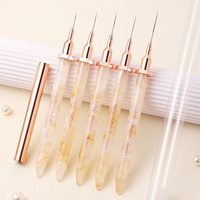 Pinceau à liner pour ongles extra long de 6 mm, 9 mm, 12 mm, 15 mm, 18 mm, de conception nouvelle, personnalisé, à marque privée, pour gel de construction et peinture, par le fabricant