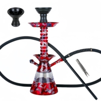 Le narguilé acrylique de 43cm de tuyau simple élégant a mélangé la conception unique de taille moyenne de couleurs de camouflage arabe