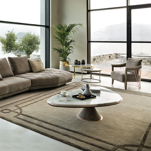Living Room Furniture Low Round Nesting Italian Multifunctional Wooden Modern Luxury <b>Coffee</b> <b>Tables</b> Low Round Nesting <b>Coffee</b> - Product Image 2