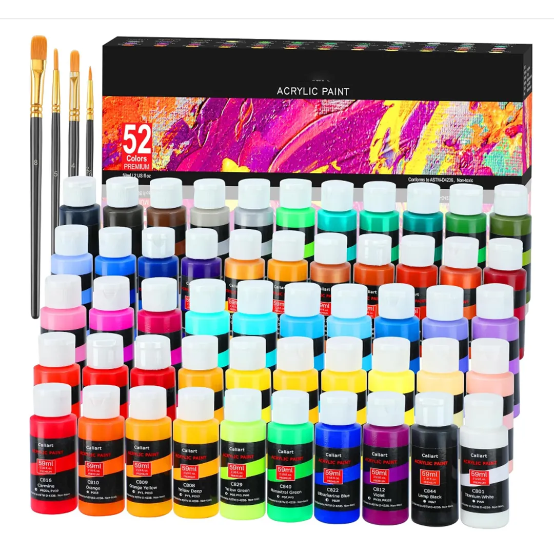 Set di pittura acrilica imbottiture di cesti di pasqua per ragazzi regali per roba alla moda (59ml, 2oz) di colori artigianali per artisti per bambini adulti