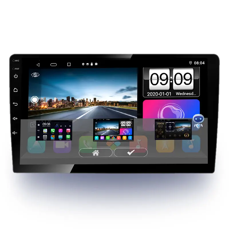 Autoradio android, écran tactile 7 "HD, BT, navigation gps, dvd, 2 Din, 32/ 64 go, lecteur multimédia pour voiture