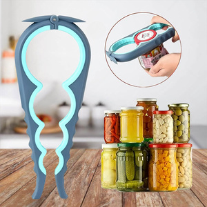 Nouvelle mise à niveau multifonction antidérapant Silicone manuel <span class=keywords><strong>ouvre</strong></span>-boîte pince cuisine tire-bouchon <span class=keywords><strong>couvercle</strong></span> décapant réglable bouteille <span class=keywords><strong>ouvre</strong></span>-bocal - Product Image 3