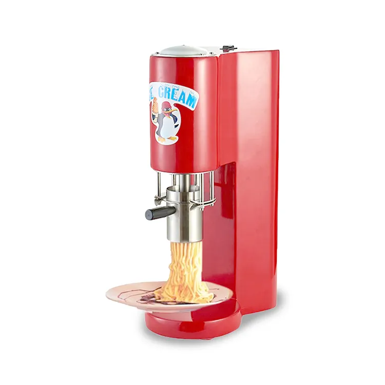 CE gelato sorvete macarrão forma que faz a máquina/sorvete espaguete máquina/espaguete imprensa máquina de sorvete