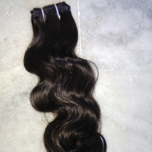 ¡Mejor venta de cabello humano waft! Temple-pelo crudo ondulado Caída de pelo gratis - Product Image 1