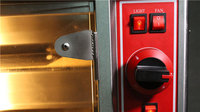 Grill rotatif automatique à gaz en acier inoxydable à 9 broches pour poulet et canard, usage commercial en restaurant, avec protection contre la surchauffe