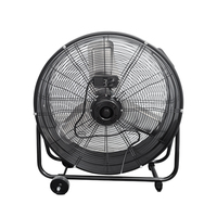 Ventilateur à tambour métallique haute vitesse de 24 pouces, ventilateur à tambour haute vitesse de 24 pouces pour entrepôt, garage, atelier