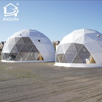 6m 8m 10m geo igloo glamping luxe extérieur pvc dôme hôtel maison géodésique dômes tente à vendre