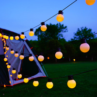 Al Aire Libre Solar LED gran globo cadena luces IP65 impermeable Camping atmósfera G50 bombilla para dosel balcón para Navidad