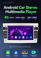 Autoradio Android 14 2DIN 64 Go avec DSP GPS pour Opel Vectra C Zafira B Corsa D Astra H/G/Jvivaro/Meriva Stéréo Multimédia Audio
