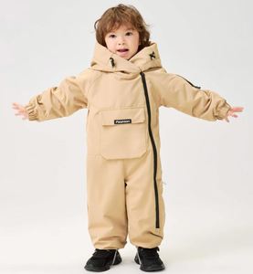 Traje de nieve de oso recién nacido, mono de invierno con capucha de lana para bebé, niña, niño, conjunto de ropa de bebé, mameluco de bebé - Product Image 2