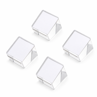 Support de Présentation Carré Mini Transparent Personnalisé en Acrylique pour Table, Écologique, pour Étiquettes de Prix et Panneaux Nominaux – Vente en Gros Usine