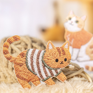 Paquete <span class=keywords><strong>de</strong></span> 20 Hojas <span class=keywords><strong>de</strong></span> <span class=keywords><strong>Pegatinas</strong></span> con Bordado <span class=keywords><strong>de</strong></span> Mascotas Adorables, Serie Fuzzy, con Borde Blanco, <span class=keywords><strong>Pegatinas</strong></span> <span class=keywords><strong>de</strong></span> <span class=keywords><strong>Animales</strong></span> Kao para Cuadernos Hechos a Mano - Product Image 2