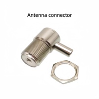 Conector hembra M UHF 50-3 Cable de ángulo recto Conector de cobre para soporte de montaje de antena móvil Conectores coaxiales RF