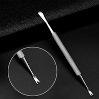 Ensemble d'outils de pédicure et de manucure en acier inoxydable, pousse-cuticules et éliminateur de cuticules pour soins personnels