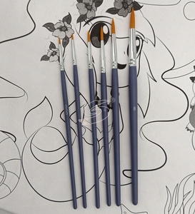 Migliore qualità Rotondo sintetico Taklon capelli <span class=keywords><strong>acquerello</strong></span> pennello spazzola di arte particolare vernice pennello - Product Image 4