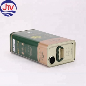Impression personnalisée, boîte en étain rectangulaire de 5 L, qualité alimentaire, huile d'olive extra vierge, emballage - Product Image 4