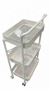 Modern Stainless Steel Foldable Cart Foldable Kitchen Gadgets 3 Layers Sample Available Easy Bulk Order Premium Folding Cart - Product Image 2