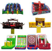 Jeu de carnaval gonflable de prix de gros d'usine l'amusement gonflable le plus vendu de carnaval 4 en 1 pour les locations commerciales
