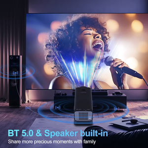 Mini Xách Tay Thông Minh Android 11 Native 1080P Hy320 4K 5G Wifi LED Tự Động Keystone Rạp Chiếu Phim Gia Đình Máy Chiếu 7000 Lumens Mới Cao - Product Image 3