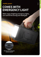 Kits d'éclairage solaire à énergie CC 120W Kit de panneaux solaires à ampoules LED pour la maison