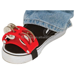 Strumento a percussione Orff, tamburello a doppio strato con 4 coppie di campanelli, per ritmo e battito, ideale per matrimoni, supporto OEM/ODM, MOQ 1, Cina - Product Image 3