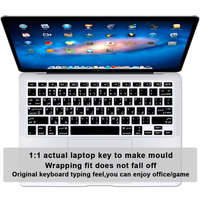 Housse de clavier en silicone en langue arabe pour MacBook Pro 13/15/17 pouces (version 2015 ou antérieure) et MacBook Air 13 pouces A1369/A1466