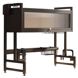 Estante De almacenamiento De cocina De Metal multifuncional, soportes De utensilios De hierro, fregadero Escurotador De Platos, encimera, armario De piscina De pie - Product Image 5