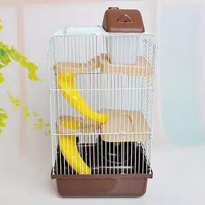 Hamster Villa Hamster Levert Dubbele Laag Custom Huisdier Kooi Grote Kooi Voor Hamsters