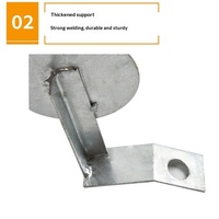 Plaque de marquage de profil circulaire réfléchissant de 100 mètres pour poteau routier, avec support prismatique galvanisé, pour avertissement routier