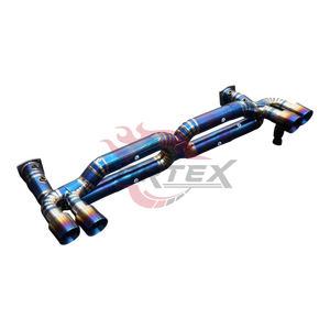 Sistema de Escape Catback Vortex de Titanio Grado 5 con Acabado Espejo para Porsche 911 Carrera 991.2 Turbo S 2016-2024, Válvula de Titanio, Fácil Instalación - Product Image 3