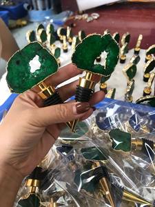 Bouchon de vin en pierre précieuse Bouchon de bouteille de vin en grappe d'améthyste Caverne en cristal Bouchon de vin rouge Cadeau de mode créatif - Product Image 5