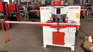 MJ355 алюминиевая 45 градусов mdf режущая машина угловая режущая Машина деревообрабатывающая двойная головка 45 градусов режущая машина алюминий - Product Image 2