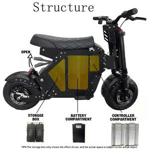 Scooter Eléctrico con Llantas Gruesas de 13 y 14 Pulgadas, Batería de Litio de 30-60AH, 52V 60V 72V, Pantalla NFC, 38-113 Millas de Autonomía, Scooter Eléctrico para Adultos - Product Image 5