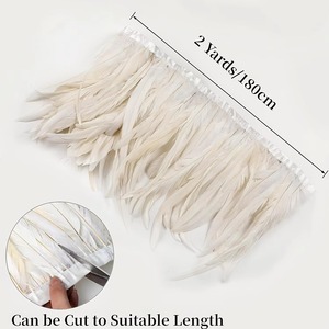 Plumas de Gallo Teñidas de 40-45 CM, Borlas de Plumas <span class=keywords><strong>para</strong></span> Decoración de Zapatos, <span class=keywords><strong>Bolsos</strong></span>, Disfraces de Carnaval, Ropa y Vestidos - Product Image 3