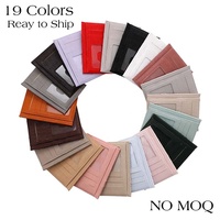 Hongbo meilleure vente 19 couleurs A7 en relief Saffiano Epi cuir lâche mouche feuille pochette fentes pour cartes pour budget classeur motif dossier