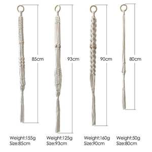 Macramé para Plantas, Cesta de Flores Bohemia, <span class=keywords><strong>Tapiz</strong></span> de Flores Tejido a Mano Nórdico - Product Image 6