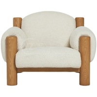 Fauteuil paresseux en polaire mouton style Wabi-Sabi pour salon et balcon, chaise de loisirs design nordique pour salles d'exposition