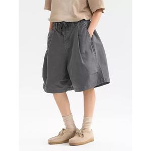 Shorts cargo amples en coton de haute qualité, multi-poches, style décontracté et sportif, bermudas pour hommes - Product Image 3