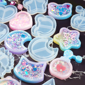 Stampi in Silicone per <span class=keywords><strong>Resina</strong></span> <span class=keywords><strong>Epossidica</strong></span> per Creazione di Ciondoli Fai-da-Te, Portachiavi e Decorazioni per Torte - Product Image 4