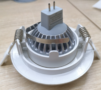 Projecteur led puissant!, ampoule gu10, 3000k, 5w, 12v, 24v, intensité d'éclairage réglable cri 95, faisceau étroit, lumière mr16