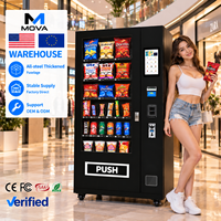 Distributeur automatique extérieur réfrigéré pour aliments et boissons avec écran tactile, distributeur de détail OEM ODM pour sites commerciaux