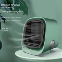Mini-refroidisseur évaporatif transfrontalier le plus vendu, climatiseur de bureau domestique alimenté par USB, refroidissement par eau, ventilateur à 3 vitesses à faible bruit
