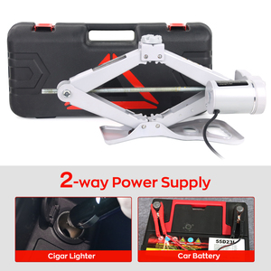 High <strong>Lift</strong> 12V 5 Tons Heavy Load Steel <strong>Electric</strong> Scissor <strong>Car</strong> <strong>Jack</strong> 150W With Warning Sign Case For Vehicle - Product Image 4