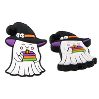 Neue 100% Lebensmittelechte Silikon BPA-freie Bunte Halloween Cartoon Kürbis Focal Beads DIY Personalisierte Stift-Armbänder Baby-Beißringe