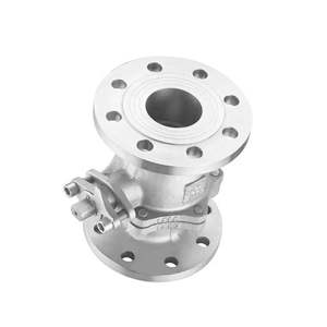 Robinet à boisseau sphérique industriel haute pression en acier inoxydable SS304, raccord à bride, pour eau, huile, gaz, corps en 2 parties - Product Image 6