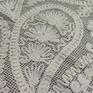 新しいレトロコットン刺繍3Dリボン刺繍メッシュグリッド生地 - Product Image 2