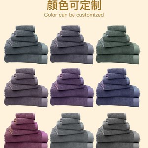 Ensemble de serviettes de bain 6 pièces en pur coton blanc uni, serviettes pour le visage et le bain, idéal pour offrir, écologique - Product Image 3