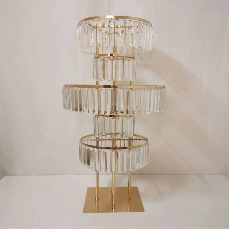 Centre de Table en métal doré et cristal acrylique, 100x50cm, pendentif en forme de fleur, candélabres de Table, décoration de fête et de mariage